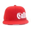 Factory Direct Retro Hat Buckle Custom 3D Embroidered Red Men's Hip Hop Snapback Hat