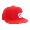 Factory Direct Retro Hat Buckle Custom 3D Embroidered Red Men's Hip Hop Snapback Hat
