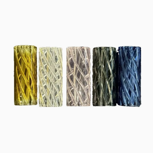 Custom Color Glass Spiral Tips Mouth Filter Tips with Holes