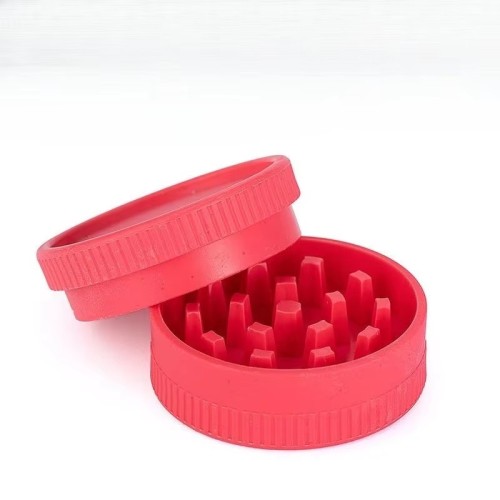  Wholesale Custom Smoking Accessories 55mm Plastic Manual Dry Herb Grinder Custom Logo
