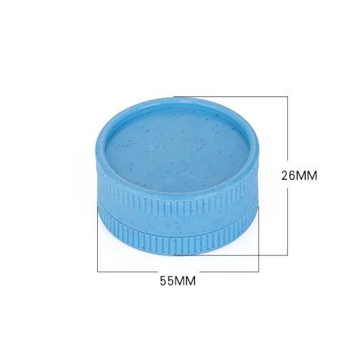  Wholesale Custom Smoking Accessories 55mm Plastic Manual Dry Herb Grinder Custom Logo