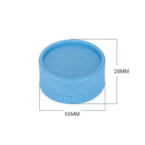  Wholesale Custom Smoking Accessories 55mm Plastic Manual Dry Herb Grinder Custom Logo