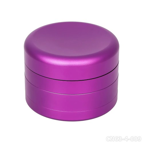 Wholesale Custom Logo Aluminum Alloy Metal Green Black Purple Gold Color 63MM 4 Parts Layers Herb Grinder