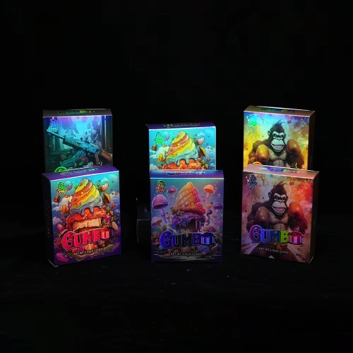 Tobacco Bag Set Hot Selling Luxury Laser Style Manual Square Cigar Bags Plastic Smoking Accessories Wholesale