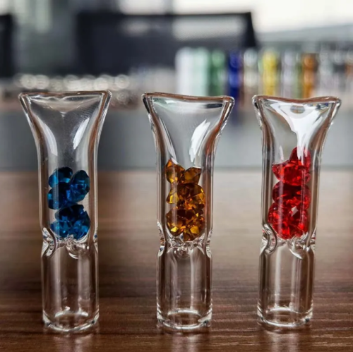 Customized High Borosilicate Glass Smoking Rig Tip Smoking Accessories Glass Filter Tips