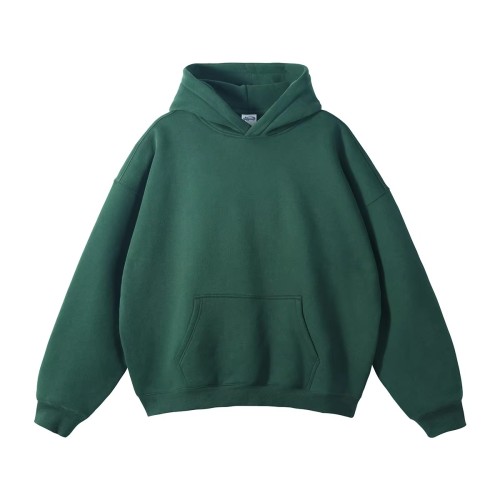 Customized logo Oversized Velvet Thickened Hoodie Trendy Brand Loose Fleece Lining 350gsm Hoodie for Men