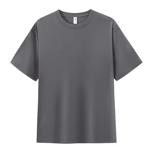 Customize Your Brand LOGO Screen Printed Blank Men's Luxury T-shirt Crew-neck Men's T-shirt