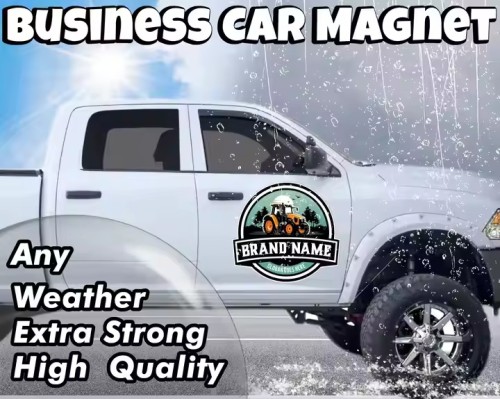 Custom Car Magnet Sign Personalized Logo for Your Car Van Truck Advertise Your Business Vehicle Magnetic