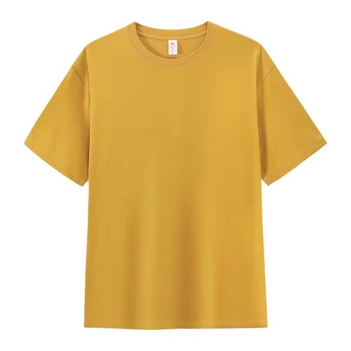 Customize Your Brand LOGO Screen Printed Blank Men's Luxury T-shirt Crew-neck Men's T-shirt