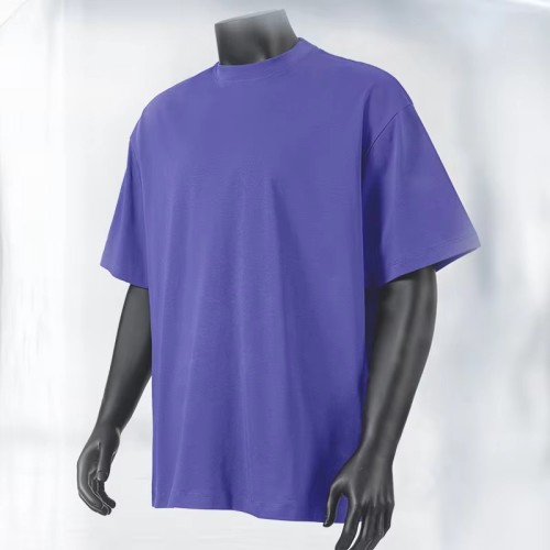Customize Your Brand LOGO Screen Printed Blank Men's Luxury T-shirt Crew-neck Men's T-shirt