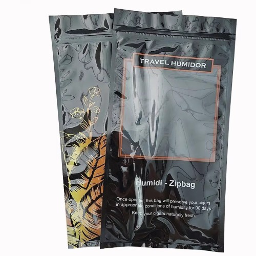 Custom Smell Proof Amber Leaf Smoking Pouch 50g Hand Rolling Tobacco Plastic Wraps Packaging Bag