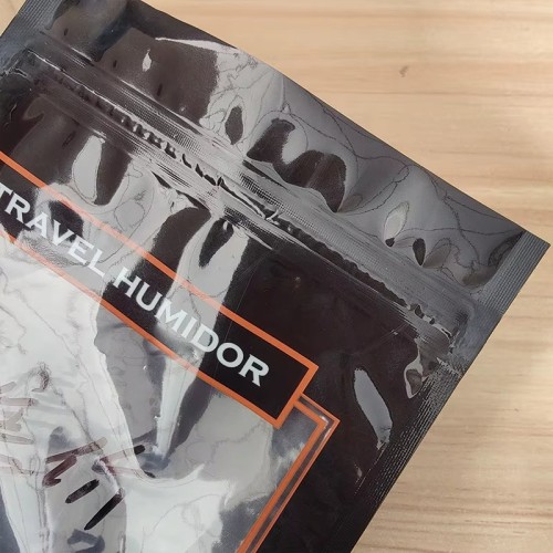 Custom Smell Proof Amber Leaf Smoking Pouch 50g Hand Rolling Tobacco Plastic Wraps Packaging Bag
