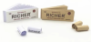 50 Booklets 60*20MM Richer Natural Unrefined Tips Rolling Paper Filter Tips 50 Leaves/Booklet