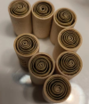 Custom Logo Free Jar Packaging 9mm Wood Tips Smoking Filter Tips Porous Wooden Pre Roll Tip With Paper Inside