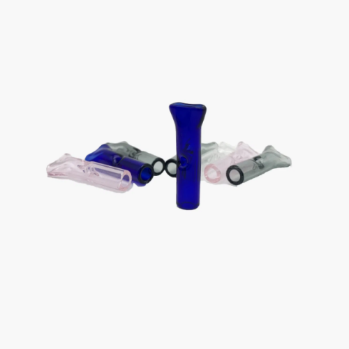 Flat Mouth Glass Smoking Filter Tips Hookah Paper Smoking Blunt Borosilicate Glass Joint Tip