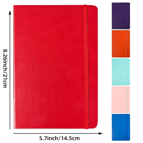 Custom Hardcover Notebook A5 Pu Leather Journal Diary Printed Brand Logo Planner Note Book A6 B5 Notebook
