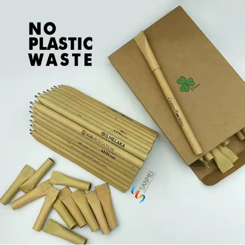 100% Biodegradable Black Biro Rolling Recycled Branding Custom Logo Eco Friendly Kraft Paper Ballpoint Pen with Gift Box