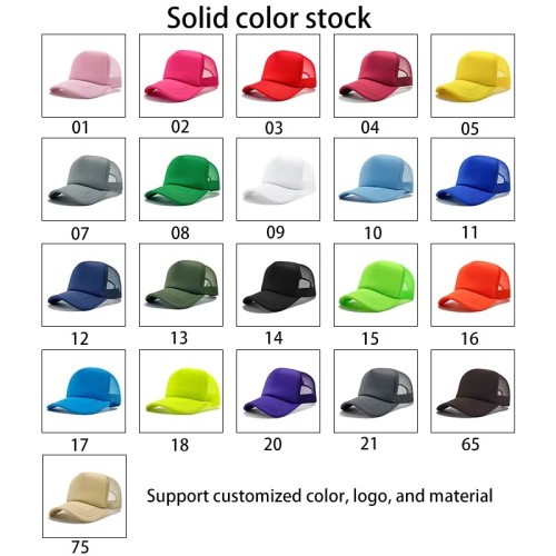 Custom Logo Print 3d Embroidery Sport Golf Baseball Dad Hat Gorras 5 Panel Blank Plain Foam Trucker Mesh Cap