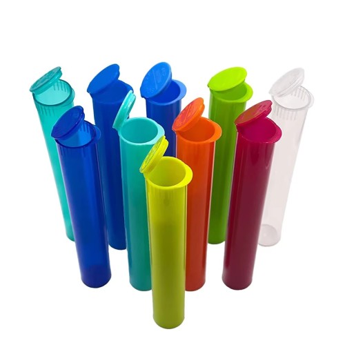 98mm 120mm 116 mm PP Plastic Child Resistant Pre Bottle Tube Packaging Container Pre Rolled Cone Tube