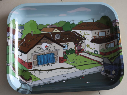 Works Effective Metal Material Metal Tin Tray Magnetic Cover Rolling Tray