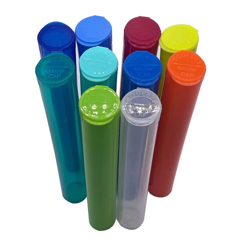 98mm 120mm 116 mm PP Plastic Child Resistant Pre Bottle Tube Packaging Container Pre Rolled Cone Tube