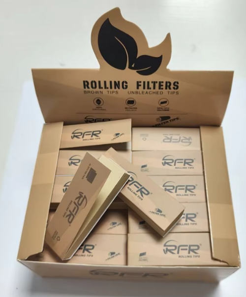 Custom Logo Perforated Filter Tips for Smoking Rolling Paper Brown Paper Smoking Paper Roll