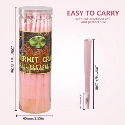 Custom Flavors 109mm Kingsize Rolling Cone Wholesale Flavor Cones Rolled Pape Cigarette Paper Smoking Accessories