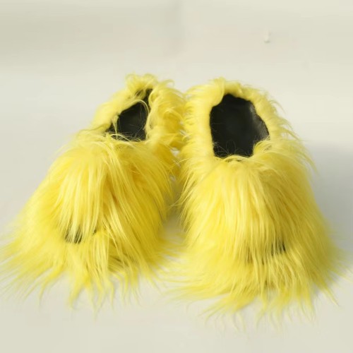 Wholesale women's Custimizable Fur Linned slippers Fashion Fur slippers