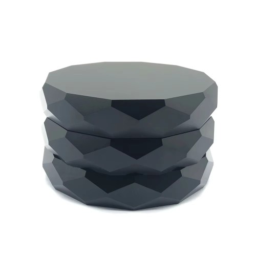 Custom Tin Wholesale Square Rainbow Gradient Aluminium Edelstahl Card Grinder