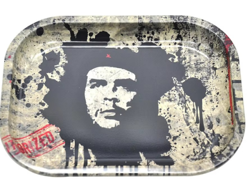 JUJI 2022 Newest Hot Sale Custom Tin Rollings Tray Tobacco Metal Smoking Tray with Magnetic Lid