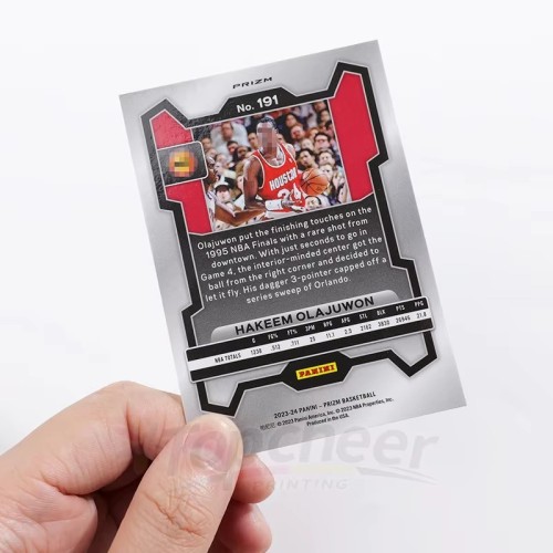 Wholesale Customizable Holographic Football Star Classic Series Collectible Sports Trading Cards Games