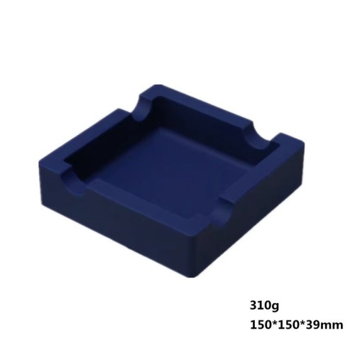 Travel Unbreakable Waterproof Square Silicone Cigar Ashtray for Patio Outdoor or Home Decor
