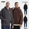 Manufacturer High Quality Clothing Custom Brand Printing Fleece Without String Hoodie