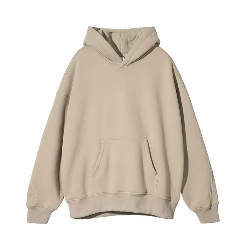 Manufacturer High Quality Clothing Custom Brand Printing Fleece Without String Hoodie