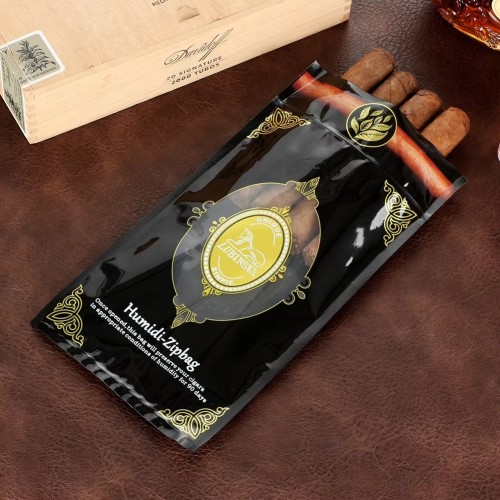 Private Custom Portable Cigar Bags with Humidified Sponge Tobacco Clear Pack 5 Travel Cigar Hydration Bag