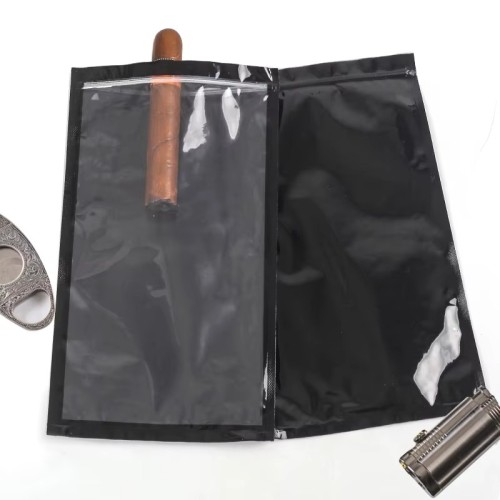Private Custom Portable Cigar Bags with Humidified Sponge Tobacco Clear Pack 5 Travel Cigar Hydration Bag