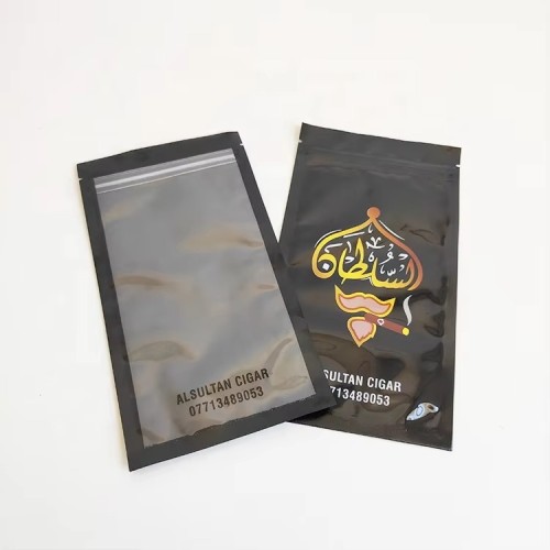 Customized Plastic Smoking Tobacco Wrap Packaging Individual Single Cigar Package Bag