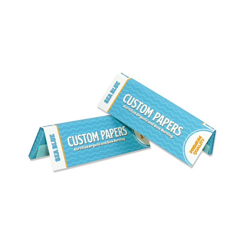Custom Sea Blue Rolling Paper