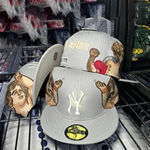Baseball Cap 6-Panel Vintage Flat Brim Closed Gorras Snapback Hat Cap