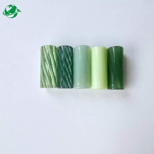 Color Custom Spiral Glass Filter Glass Tips