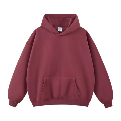 Heavy Polyester Cotton Thick Heavyweight Puff Print Hoodie Blank High Quality Hoodies