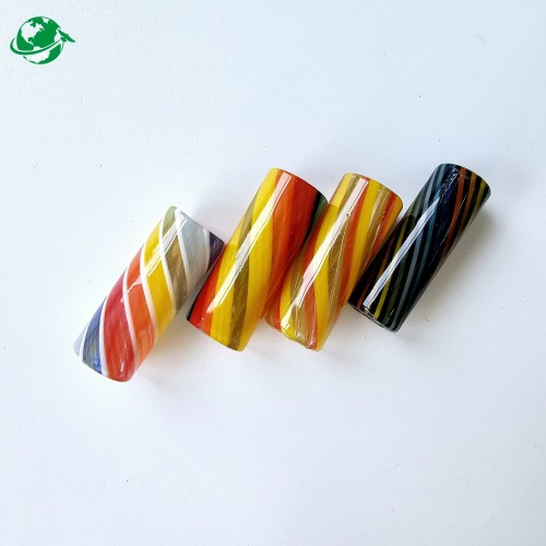 Color Custom Spiral Glass Filter Glass Tips