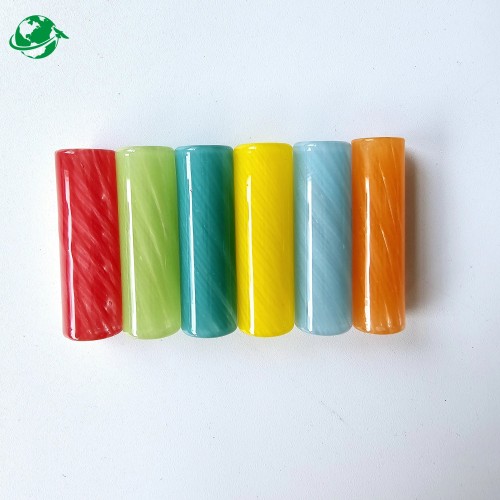 Color Custom Spiral Glass Filter Glass Tips