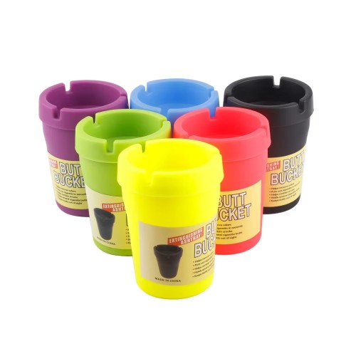 Cheap Plastic Silicone Ashtray Luminous Cigarette Ash Tray Smoking Tobacco Glow