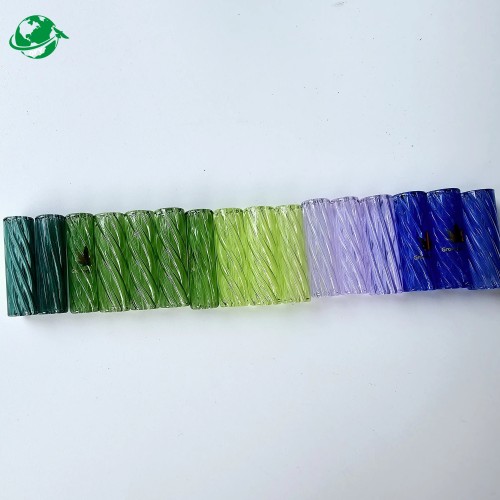 Color Custom Spiral Glass Filter Glass Tips