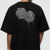 Personalized Rhinestone Tshirts Bling Pearls Iron on Tshirts Custom Brand Logo Rhinestone Tshirts for Men