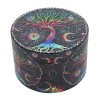 New Full Printing 63mm Zinc Herb Grinder Custom Logo Metal Manual Dry Smoke Grinder Wholesale Smoking Accessories
