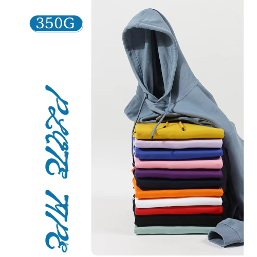 Men's Hoodies Blank Plain Pullover Heavyweight Oversized Custom Logo Hoodies High Quality 350 GSM Cotton Unisex Hoodies