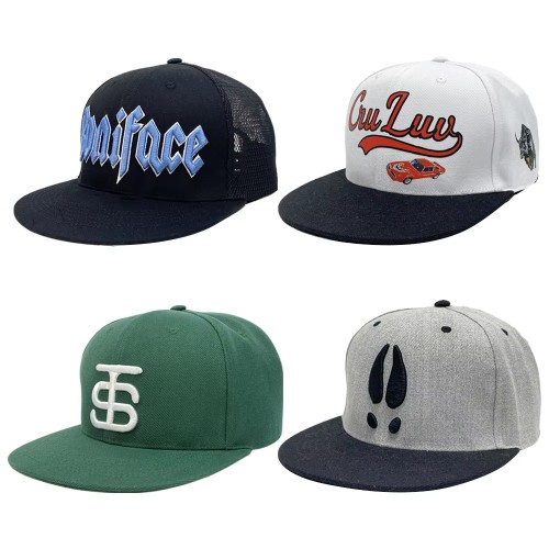 New Fashion Style Hat Printing 5-6 Panel Outdoor Hip Hop Snapback Caps for Men