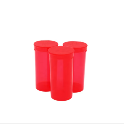 19DR Pop Top Tubes Bottle Vial Container Seal Lids Low MOQ 50g Capacity PP Material for Pill Use